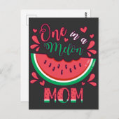 1つのメロンなママの誕生日パーティー ポストカード (正面/裏面)