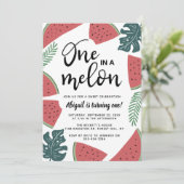 1つのメロン 1歳の誕生日招待状 招待状 (スタンド正面)