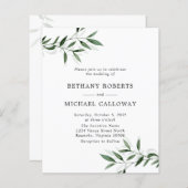 1つのユーカリで予算すべて葉の結婚式 (正面/裏面)