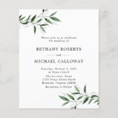 1つのユーカリで予算すべて葉の結婚式 (正面)