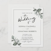 1つのユーカリ書道で予算を全結婚て (正面/裏面)