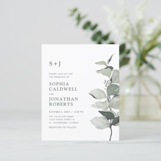 1つのユーカリQRコードセージですべて予算を結婚計上 (スタンド正面)