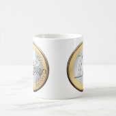 1つのヨーロッパの硬貨 コーヒーマグカップ (中央)