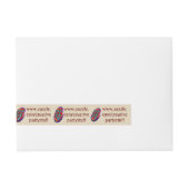 1つのラベルから4つのミニキャンディラベルを作る ラップアラウンド宛名ラベル (正面)