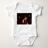 1つのリングや輪ですべてのボディースーツを支配 ベビーボディスーツ (正面)