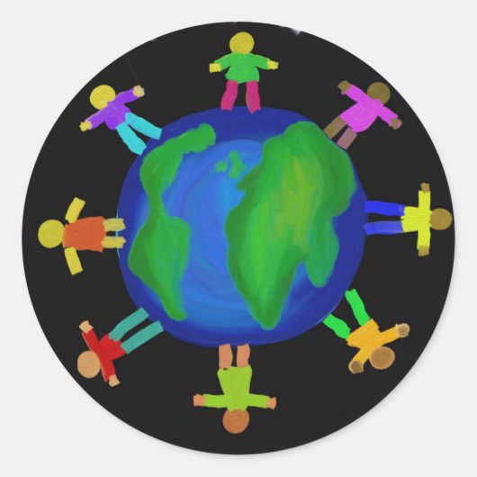 1つのレース – アンチ人種差別 ラウンドシール (正面)