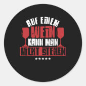 1つのワインのタイプのガラスのワインの値リストを愛することはできない ラウンドシール (正面)