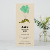 1つのワニの誕生会の回転 招待状 (スタンド正面)