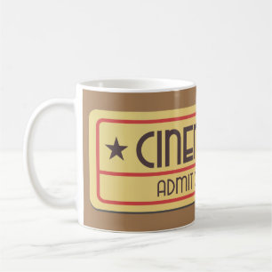 1つのヴィンテージ映画シネマチケット コーヒーマグカップ
