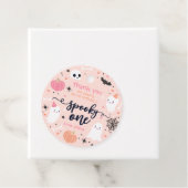 1つの不気味かわいいハロウィーン幽霊1st誕生日デコール フェイバータグ (インサイチュ)