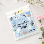 1つの不気味かわいいハロウィーン幽霊1st誕生日デコール フェイバーバッグ (封をした状態)