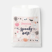 1つの不気味かわいいハロウィーン幽霊1st誕生日デコール フェイバーバッグ (正面)