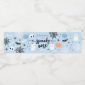 1つの不気味かわいいハロウィーン幽霊1st誕生日デコール ペットボトルラベル (シングルラベル)