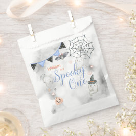 1つの不気味かわいいハロウィーン幽霊1st誕生日パーティー フェイバーバッグ