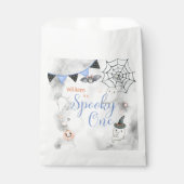 1つの不気味かわいいハロウィーン幽霊1st誕生日パーティー フェイバーバッグ (正面)