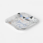 1つの不気味かわいいハロウィーン幽霊1st誕生日パーティー ペーパープレート (傾斜あり)