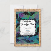 1つの不気味かわいいハロウィーン幽霊1st誕生日パーティー 招待状 (正面)