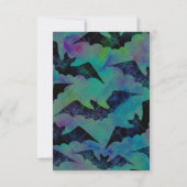 1つの不気味かわいいハロウィーン幽霊1st誕生日パーティー 招待状 (裏面)