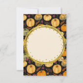 1つの不気味かわいいハロウィーン幽霊1st誕生日パーティー 招待状 (裏面)