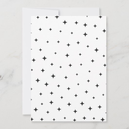 1つの不気味かわいいハロウィーン幽霊1st誕生日パーティー 招待状 (裏面)