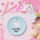 1つの不気味かわいい幽霊ハロウィーン1歳の誕生日 ペーパープレート (パーティー)
