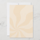 1つの不気味かわいい幽霊ピンクの女の子の最初の誕生日 招待状 (裏面)