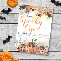 1つの不気味かわいい水の色ハロウィーン1st誕生日