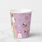 1つの不気味レトロおもしろいハロウィーン1回目の誕生日パーティー 紙コップ (左)