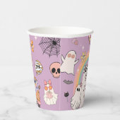1つの不気味レトロおもしろいハロウィーン1回目の誕生日パーティー 紙コップ (右)