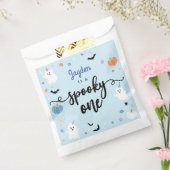 1つの不気味可愛いブルー幽霊ハロウィーン1歳の誕生日 フェイバーバッグ (封をした状態)