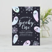 1つの不気味幽霊ハロウィーン1日の誕生日 招待状 (スタンド正面)