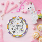 1つの不気味紙プレート – ホワイト ペーパープレート (パーティー)