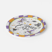 1つの不気味紙プレート – ホワイト ペーパープレート (アングル)