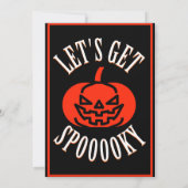 1つの不気味誕生日招待状 招待状 (裏面)