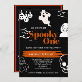 1つの不気味誕生日招待状 招待状 (正面/裏面)