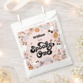1つの不気味Groovyハロウィーン1番目の誕生日 フェイバーバッグ (クリップ留めされた状態)