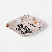 1つの不気味Groovyハロウィーン1番目の誕生日 ペーパープレート (傾斜あり)