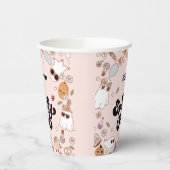 1つの不気味Groovyハロウィーン1番目の誕生日 紙コップ (左)