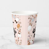 1つの不気味Groovyハロウィーン1番目の誕生日 紙コップ (右)