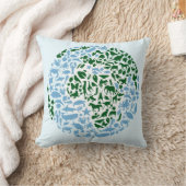 1つの世界のエコ動物のクッション クッション (ブランケット)