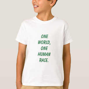 1つの世界はワイシャツをからかいます Tシャツ