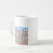 1つの世界 コーヒーマグカップ (正面左)