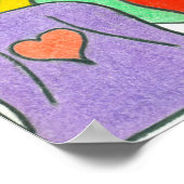 1つの世界、1つの家族、1つのハート多文化 ポスター (角)