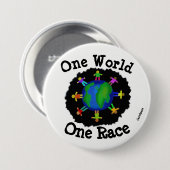1つの世界、1の競争 缶バッジ (正面&裏面)