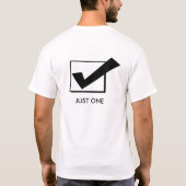 1つの事でよい Tシャツ (裏面)