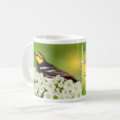 1つの事私は賛美歌の27:4 - 6つのマグのアメリカムシクイの鳥--を頼みました コーヒーマグカップ (正面左)