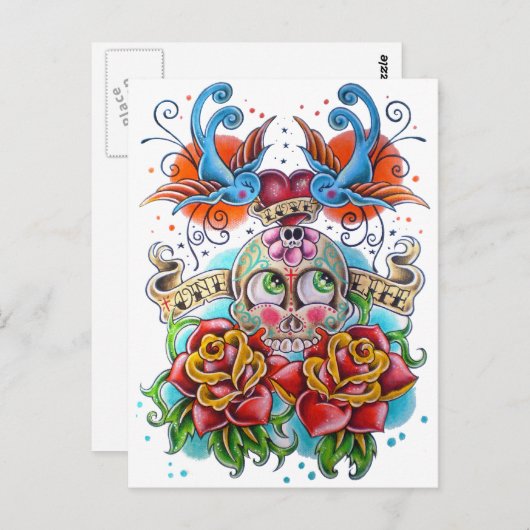 1つの人生を愛する ポストカード (正面/裏面)