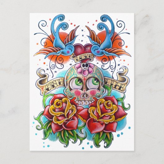 1つの人生を愛する ポストカード (正面)