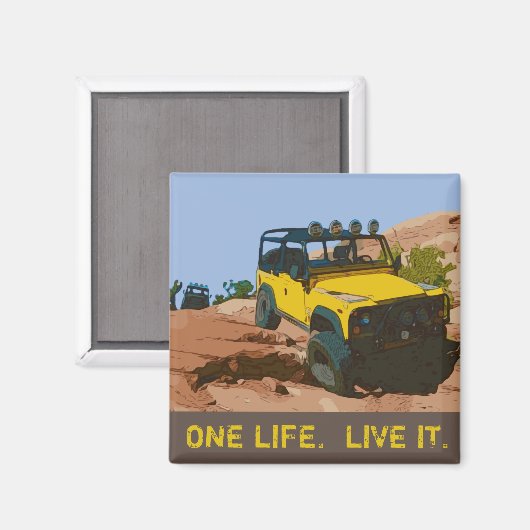 1つの人生。生きろ。 マグネット (正面/裏面)