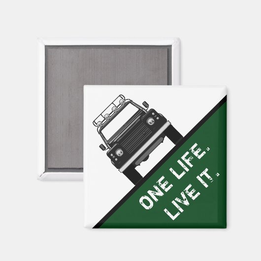 1つの人生。生きろ。 マグネット (正面/裏面)